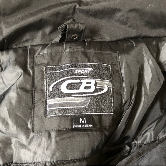 3 IN 1 CB SPORT SIZE M BLACK MEN'S JACKET AND COAT, REMOVIBLE ZIPPER HOOD,  WGOT - Picture 6 of 10